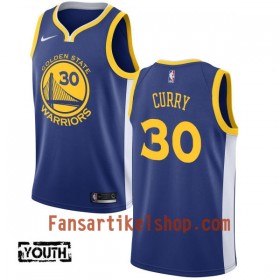 NBA Golden State Warriors Trikot Stephen Curry 30 Nike 2017-18 Blau Swingman - Kinder